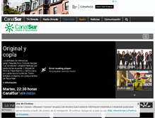 Tablet Screenshot of canalsur.es