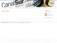 Tablet Screenshot of blogs.canalsur.es